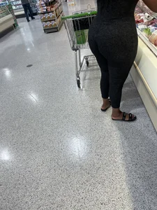 Woman in gray onesie