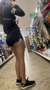 Sexy lightskin girl in shorts