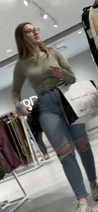 Hot Blonde Pawg In Jeans Shopping