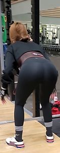 Petite Asian in Lulus bent over and squatting