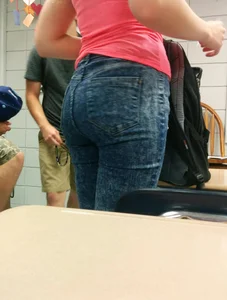 Ass in tight jeans