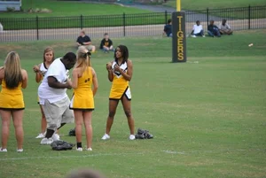 Candid cheerleaders