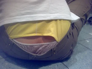 Huge collection of whale tails, ass cracks and panty peeks in public