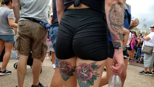 Ruched tight booty shorts