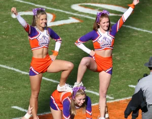 Candid cheerleaders