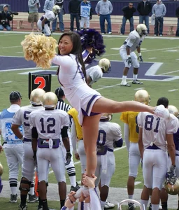Candid cheerleaders