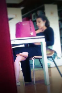 Girl With Hot Legs in a Dress Library Creepshots Gallery