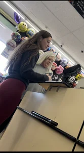 Granny was on to me ! (OC) white girl in red Leggings