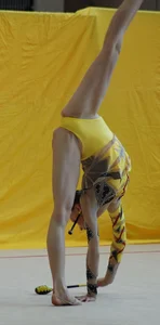Candid gymnasts