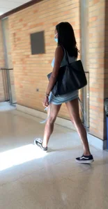 Tall ebony in tight dress