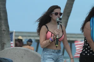 Candid Florida beach and bikini girls