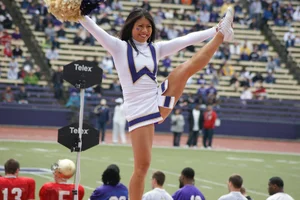 Candid cheerleaders