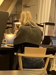 Blonde in Tight Jeans With a Juicy Booty Office Creepshots Collection