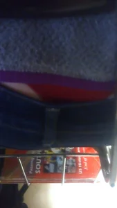 Whale Tail Red Panties Closeup of a College Teen in Jeans Sitting at Her Desk in Class Creepshot