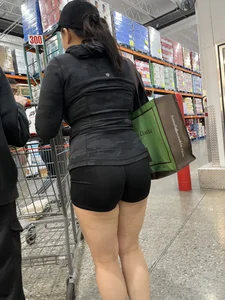 Sexy Asian in shorts