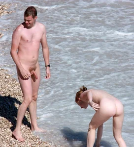Nude beach and topless girls