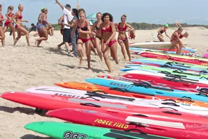 Bunch of sexy lifeguard tournament girls from 2013