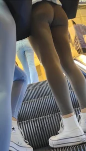 Double trouble hotties in leggings