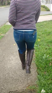 Co-worker in tight jeans