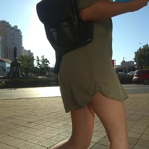 Sexy Legs in a Dress City Closeup Creepshot