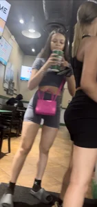 2 tight babes in leggings shorts
