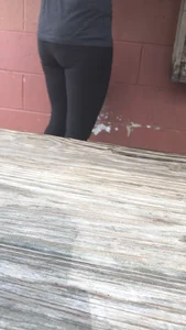 Coworker with a nice ass in leggings