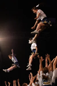 Candid cheerleaders