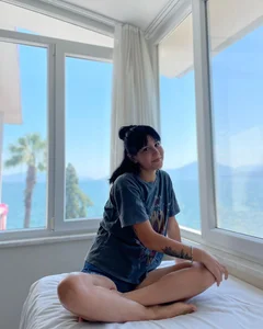 Cute girl in mini shorts non-candid photos
