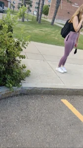 College gymshark leggings plum pink purple