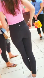 Brunette Teen Black Lulu Leggings