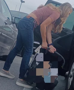 Sexy blonde mama