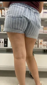 Perfect Thick Teen Ass In Jean Shorts😋