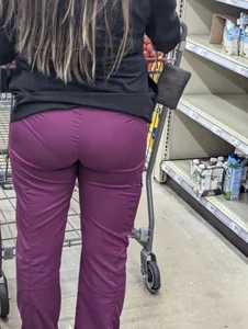 Green and purple tight pants
