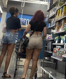 Hot Lightskin Milf in Shorts
