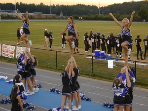 Candid cheerleaders