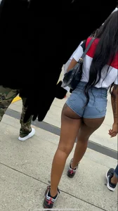 Cheeks hanging out shorts bubble butt