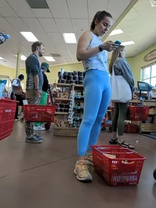 Tight chick at the store