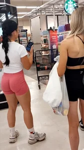 Hot Slimthick Baddie in Pink NVGTN Booty Shorts