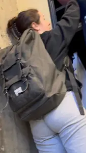 More Shots Of The Somewhat Jiggly College Girl In Loose Grey Sweats