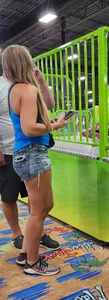 Cute Blonde Milf in shorts