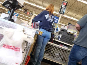 Tight Cashier Butt