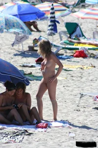 Bunch of sexy ladies on a nude beach