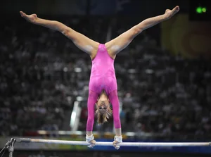 Candid gymnastics girls