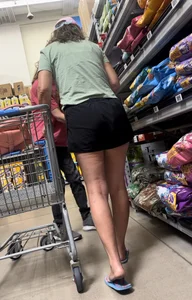 Older Mature Mom Bends Over