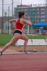 Candid track and field girls
