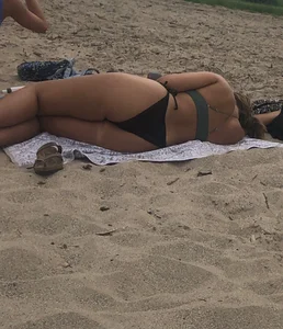 Beach sunbathers