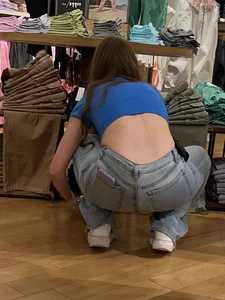 Redhead squatting and working part 19 (OC)