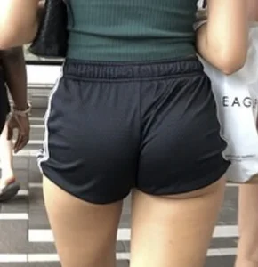 First post! One of my favorites. Sexy College girl out shopping in tight short shorts. (OC)