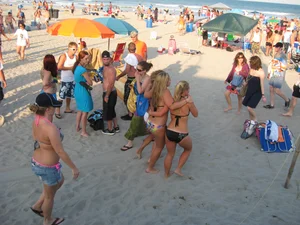 Mix of candid girls at the beach and in bikinis