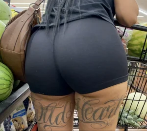 Big Booty Latina in Spandex Shorts [OC] *CHEEKS OUT*